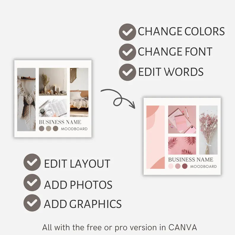 100 Instagram Post Templates for Canva | Neutral Beige Aesthetic Social Media Pack | Editable Business & Influencer Templates