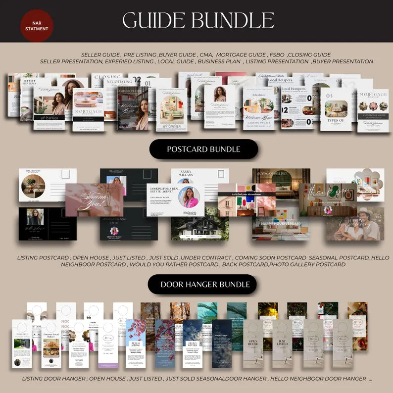 56,000+ Real Estate Canva Templates | Ultimate Branding, Social Media & Marketing Kit for Realtors | 2025 NAR Updated Bundle