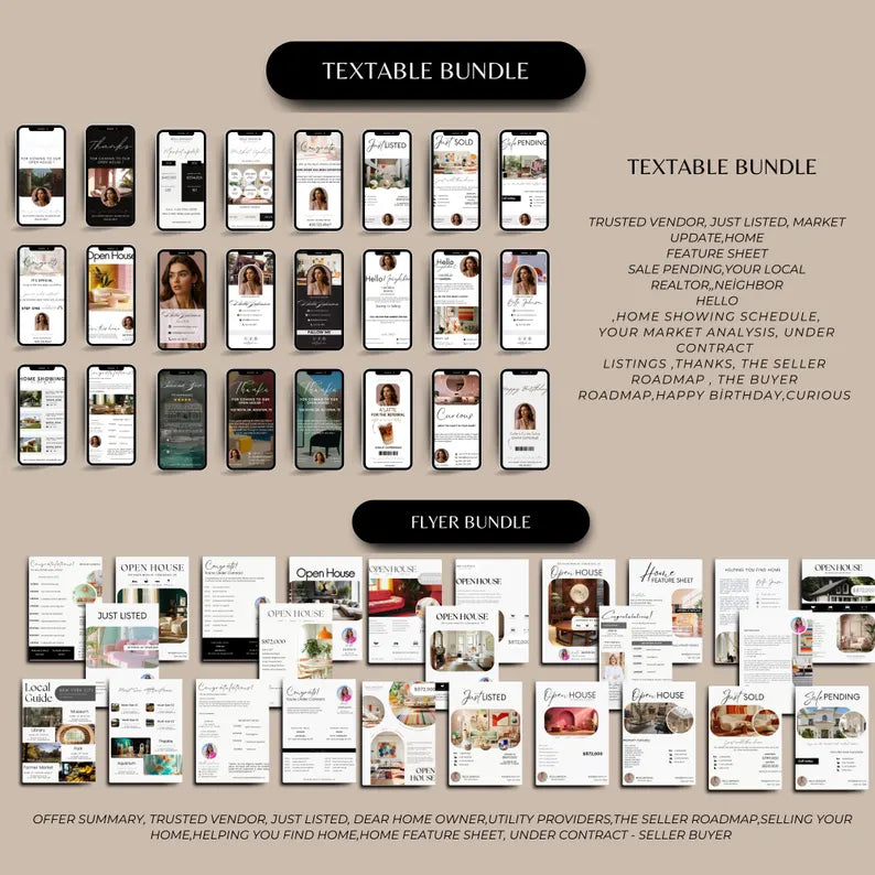 56,000+ Real Estate Canva Templates | Ultimate Branding, Social Media & Marketing Kit for Realtors | 2025 NAR Updated Bundle