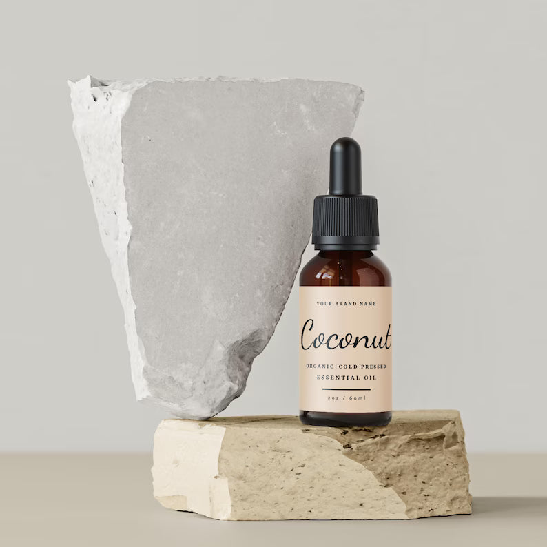 Editable Cosmetic Label Templates | Canva Label Design for Skincare, Essential Oils, Bath & Body | Digital Branding & Packaging Design